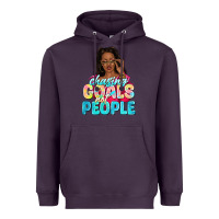 Plum chasing goals not people Heavyweight Hoodie - NancyCooperArtShop