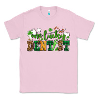Bubblegum Pink st patricks day one lucky dentist Classic Tee - AdoDesignShop