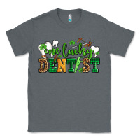 Charcoal Heather st patricks day one lucky dentist Classic Tee - AdoDesignShop