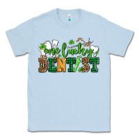 Dusty Blue st patricks day one lucky dentist Classic Tee - AdoDesignShop