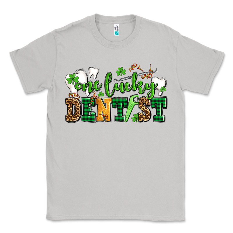 St Patricks Day One Lucky Dentist Classic Tee by AdoDesignShop | Teevron
