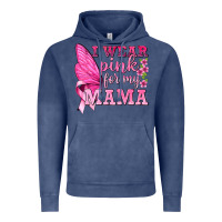 Vintage Denim I Wear Pink For My Mama with Butterfly Vintage Hoodie - texasbilliewilder