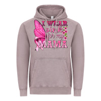 Vintage Zinc I Wear Pink For My Mama with Butterfly Vintage Hoodie - texasbilliewilder