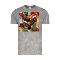 Cloud Rock christmas horse leopard tartan Vintage Tee - FaDigitalArtStudio