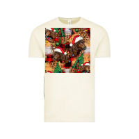Vintage Arctic christmas horse leopard tartan Vintage Tee - FaDigitalArtStudio