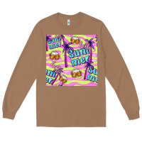 Toasted Coconut hello summer and beer seamless pattern Long Sleeve Tee - BundleAndBundleShop