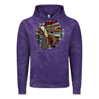 Cloud Purple indian headdress Vintage Hoodie - JahusDesignShop