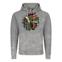 Cloud Rock indian headdress Vintage Hoodie - JahusDesignShop