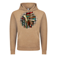 Vintage Coffee indian headdress Vintage Hoodie - JahusDesignShop