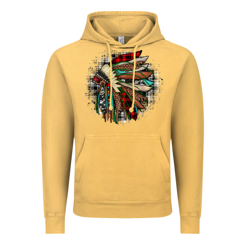 Indian Headdress Vintage Hoodie by JahusDesignShop | Teevron