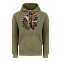 Vintage Olive indian headdress Vintage Hoodie - JahusDesignShop