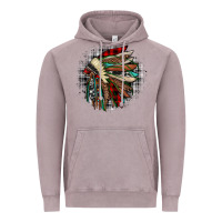 Vintage Zinc indian headdress Vintage Hoodie - JahusDesignShop