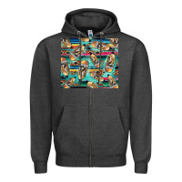 Charcoal Heather Western Teacher Pencil Zipper Hoodie - LillyAllenDesigns
