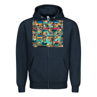 Navy Western Teacher Pencil Zipper Hoodie - LillyAllenDesigns