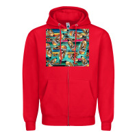Red Western Teacher Pencil Zipper Hoodie - LillyAllenDesigns