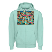 Seafoam Western Teacher Pencil Zipper Hoodie - LillyAllenDesigns