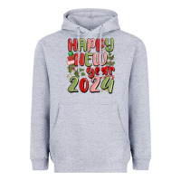 Heather Grey happy new year 2024 Heavyweight Hoodie - MaliasSmallBusiness