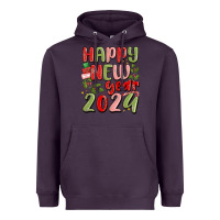 Plum happy new year 2024 Heavyweight Hoodie - MaliasSmallBusiness