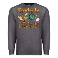 Charcoal Heather ready to teach Premium Sweatshirt - NancyCooperArtShop