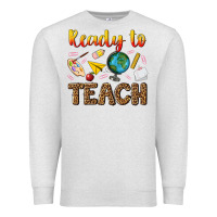 Oatmeal Heather ready to teach Premium Sweatshirt - NancyCooperArtShop