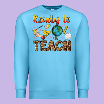 Ready To Teach Premium Sweatshirt Designed By Nancycooperartshop