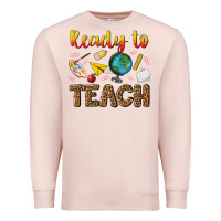 Pale Pink ready to teach Premium Sweatshirt - NancyCooperArtShop