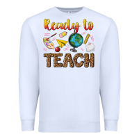 White ready to teach Premium Sweatshirt - NancyCooperArtShop