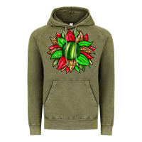 Vintage Olive watermelon sunflower Vintage Hoodie - Zillion Design Studio