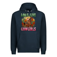 Navy long live cowgirls artiststas Premium Hoodie - Artiststas