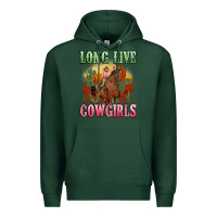 Sports Green long live cowgirls artiststas Premium Hoodie - Artiststas