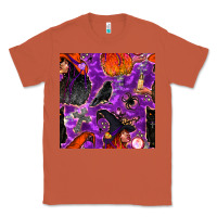 Copper halloween witch seamless pattern Classic Tee - BundleAndBundleShop