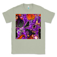 Matcha halloween witch seamless pattern Classic Tee - BundleAndBundleShop