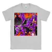Moon Dust halloween witch seamless pattern Classic Tee - BundleAndBundleShop
