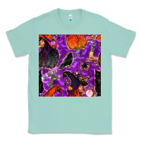 Seafoam halloween witch seamless pattern Classic Tee - BundleAndBundleShop