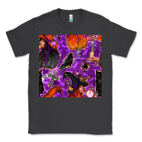 Smoke halloween witch seamless pattern Classic Tee - BundleAndBundleShop