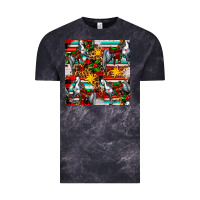Cloud Black christmas horse leopard tartan Vintage Tee - FaDigitalArtStudio