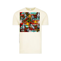 Vintage Arctic christmas horse leopard tartan Vintage Tee - FaDigitalArtStudio