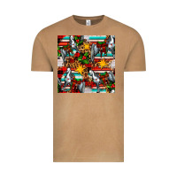Vintage Camel christmas horse leopard tartan Vintage Tee - FaDigitalArtStudio