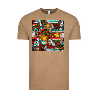 Vintage Coffee christmas horse leopard tartan Vintage Tee - FaDigitalArtStudio