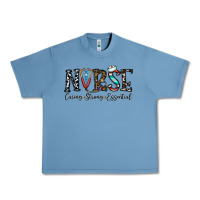 Pebble Blue nurse caring strong essential Urban Heavy Tee - CowhideDigitalArt