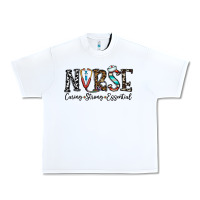 White nurse caring strong essential Urban Heavy Tee - CowhideDigitalArt