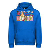 Cobalt He is risen Urban Hoodie - NancyCooperArtShop