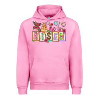 Fuchsia Pink He is risen Urban Hoodie - NancyCooperArtShop