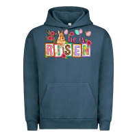 Pigment Midnight Navy He is risen Urban Hoodie - NancyCooperArtShop