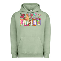 Pigment Oil Green He is risen Urban Hoodie - NancyCooperArtShop