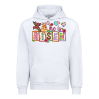 White He is risen Urban Hoodie - NancyCooperArtShop