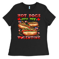 Black hot dogs are my valentine Ladies Tee - AdoDesignShop