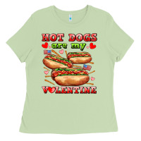 Matcha hot dogs are my valentine Ladies Tee - AdoDesignShop