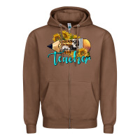 Chestnut Western Teacher Pencil Zipper Hoodie - LillyAllenDesigns