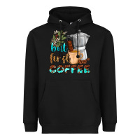 Black coffee cups but first coffee Heavyweight Hoodie - NancyCooperArtShop
